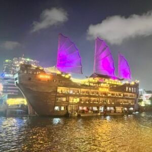 越南胡志明西贡河夜宴夜景大游船票含餐自助餐一日游半日游当地玩乐二次确认